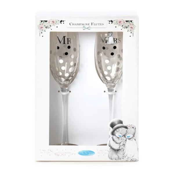Mr & Mrs Champagne Glasses