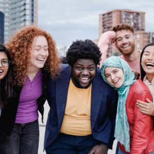 multiracial happy friends having fun outdoor in ci 2023 11 27 04 53 17 utc